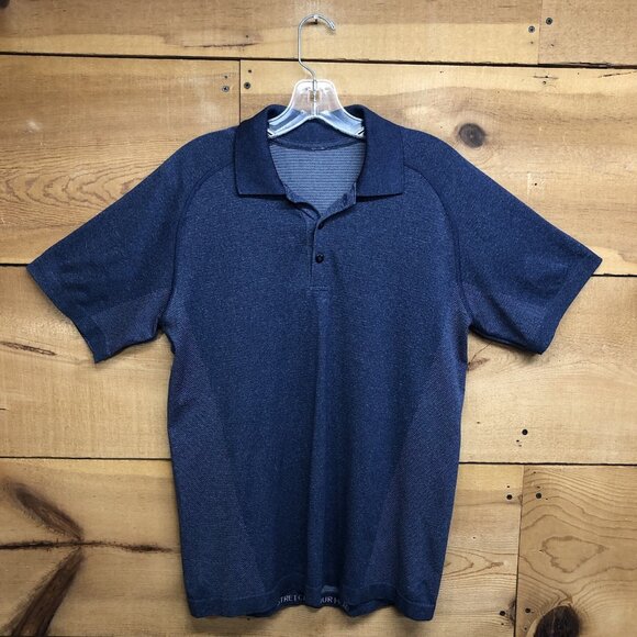 Lululemon Polo Golf Lightweight Shirts Lot Of 2 Mens Size Medium Casual Stretch - Picture 6 of 9